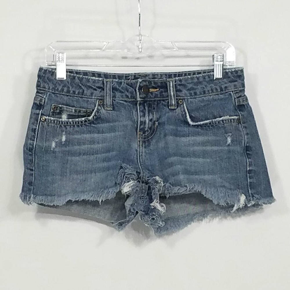 Aeropostale Frayed Cutoff Jean Shorts Size 1 / 2